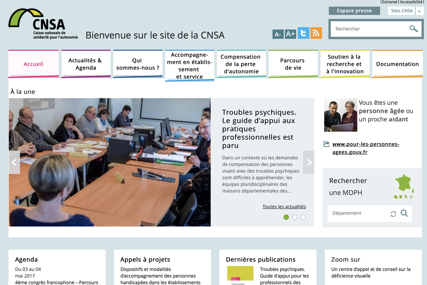 Site internet de la CNSA