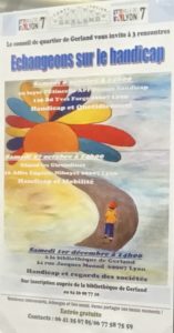 Affiche "échangeons sur le handicap"
