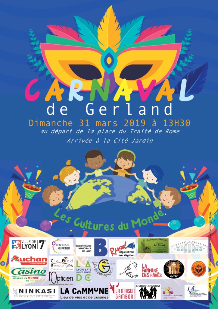 Affiche du carnaval de Gerland 2019 (jpeg)