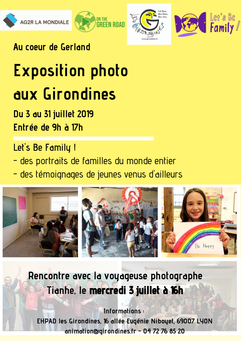 Image png de l'affichette expo photo Let's Be Family